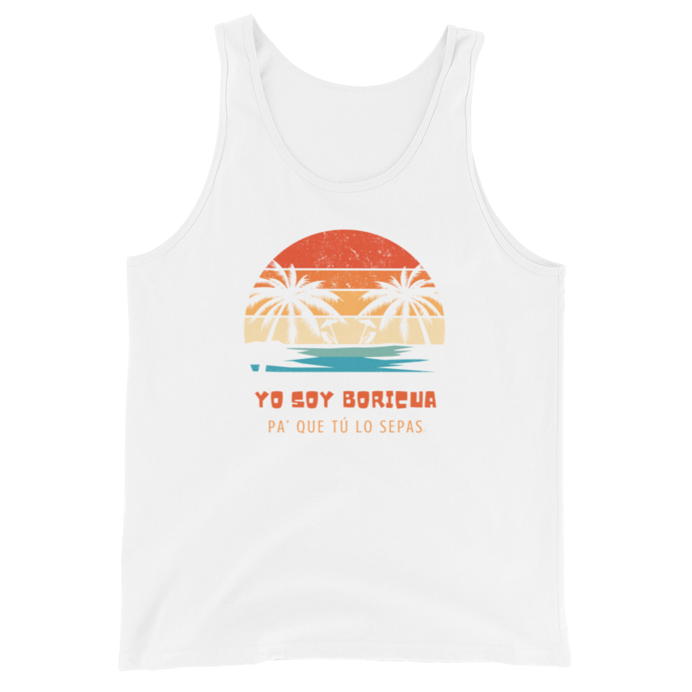 La Playita Yo Soy Boricua Pa’ Que Tú Lo Sepas Camiseta de tirantes para hombre