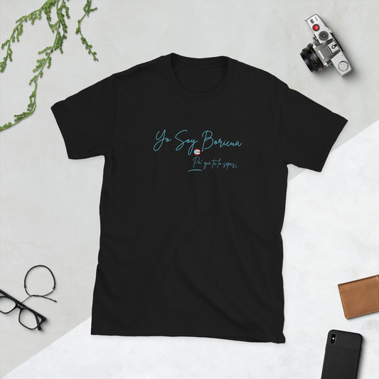 Camiseta de nuestra firma Yo Soy Boricua Pa’ Que Tú Lo Sepas de manga corta unisex