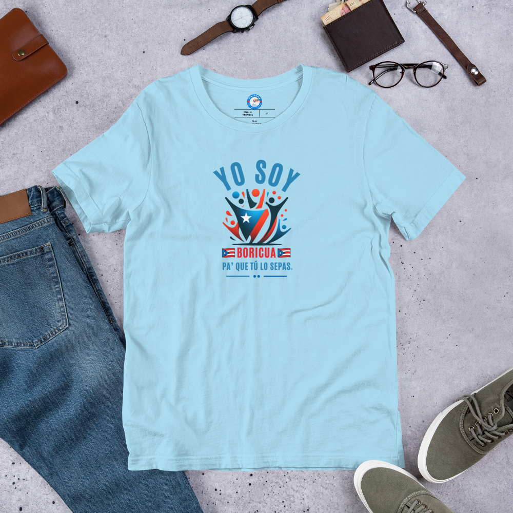 Camiseta Yo Soy Boricua Pa’ Que Tú Lo Sepas Pal Pueblo de manga corta unisex