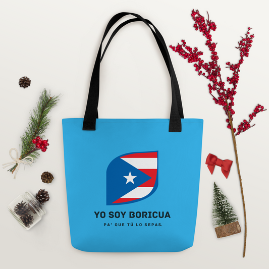 Bolsa de tela Yo Soy Boricua Pa’ Que Tú Lo Sepas Estampa