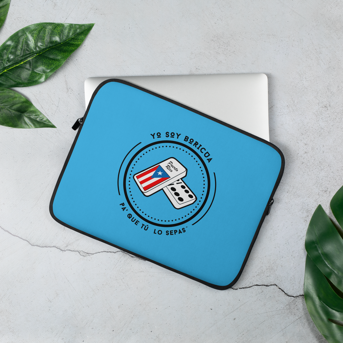 Funda para portátil Yo Soy Boricua Pa’ Que Tú Lo Sepas Dominos