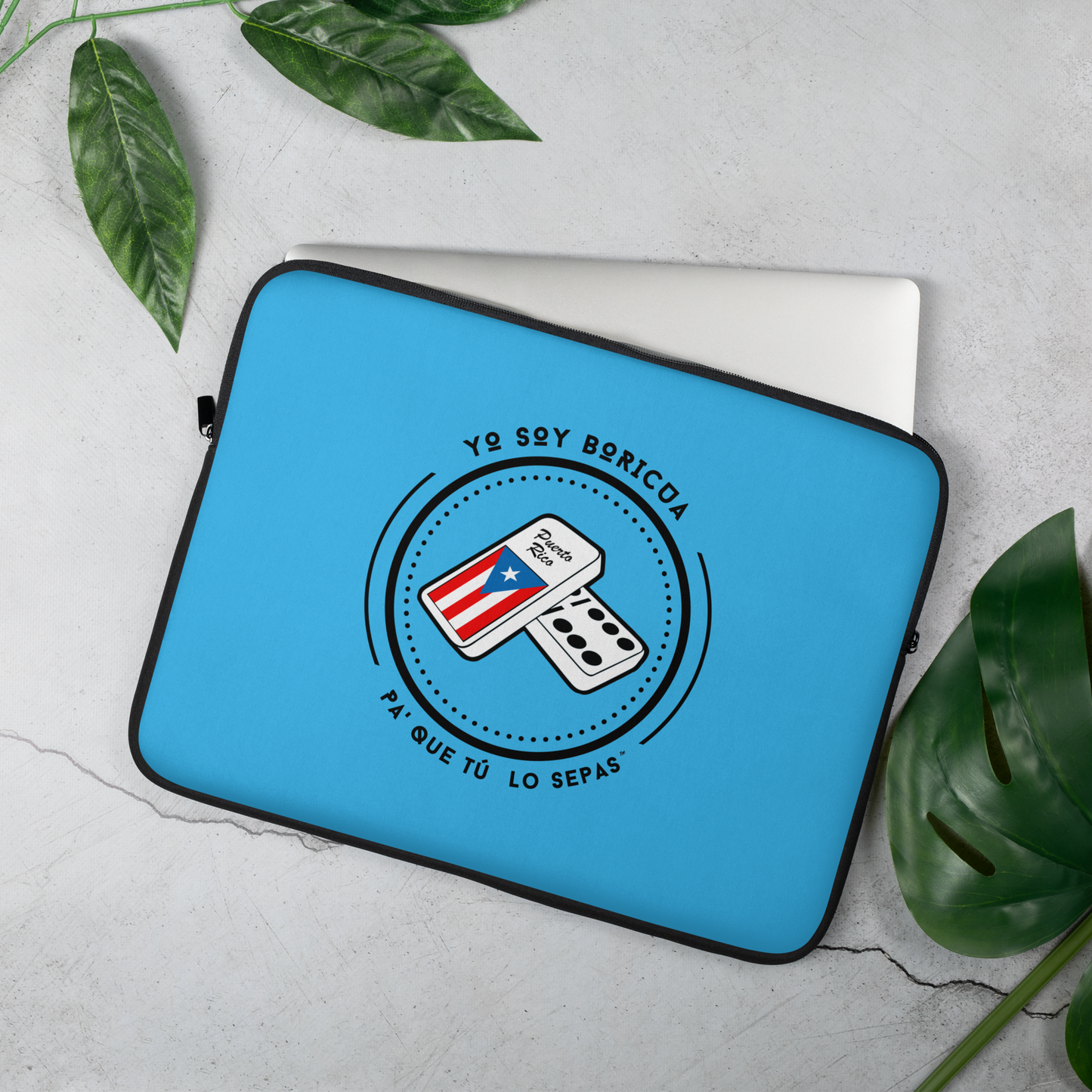 Funda para portátil Yo Soy Boricua Pa’ Que Tú Lo Sepas Dominos