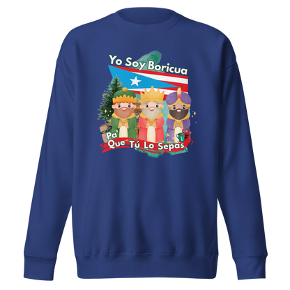 Sudadera Reyes Yo Soy Boricua Pa’ Que Tú Lo Sepas gruesa unisex