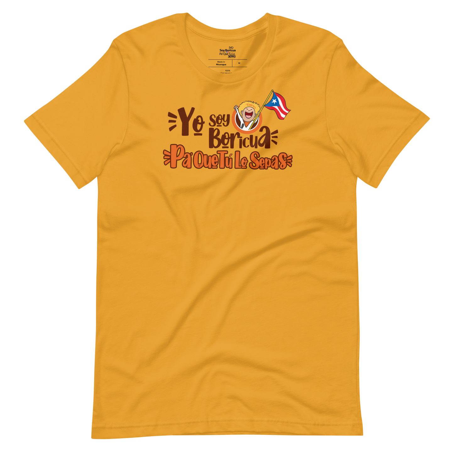 Yo Soy Boricua Pa’ Que Tú Lo Sepas | Camiseta unisex (Tierra)