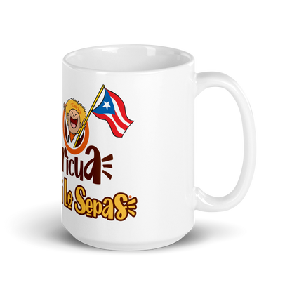 Yo Soy Boricua Pa’ Que Tú Lo Sepas | Taza blanca