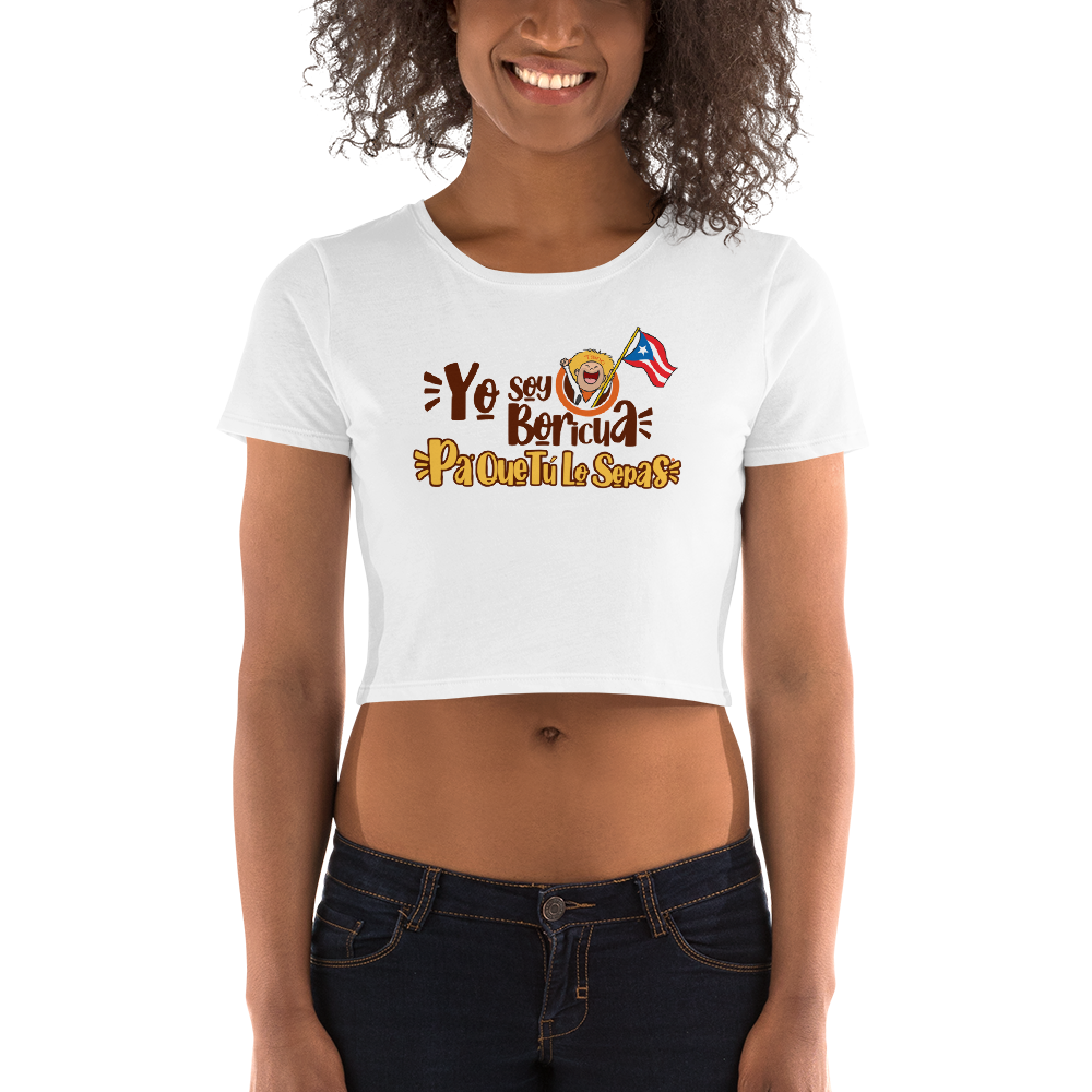 Yo Soy Boricua Pa’ Que Tú Lo Sepas | Camiseta corta para mujer